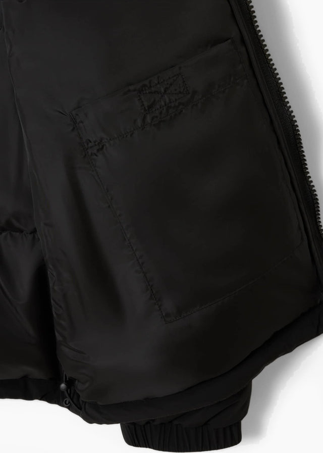 Lacoste Jassen Water-repellent packable hood down jacket - black