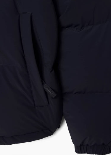 Lacoste Jassen Water-repellent packable hood down jacket - abysm
