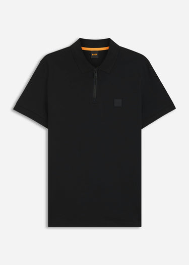 Hugo Boss Polo's Passerzip - black