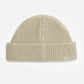 Fred Perry Mutsen  Patch brand waffle knit beanie - oatmeal black 