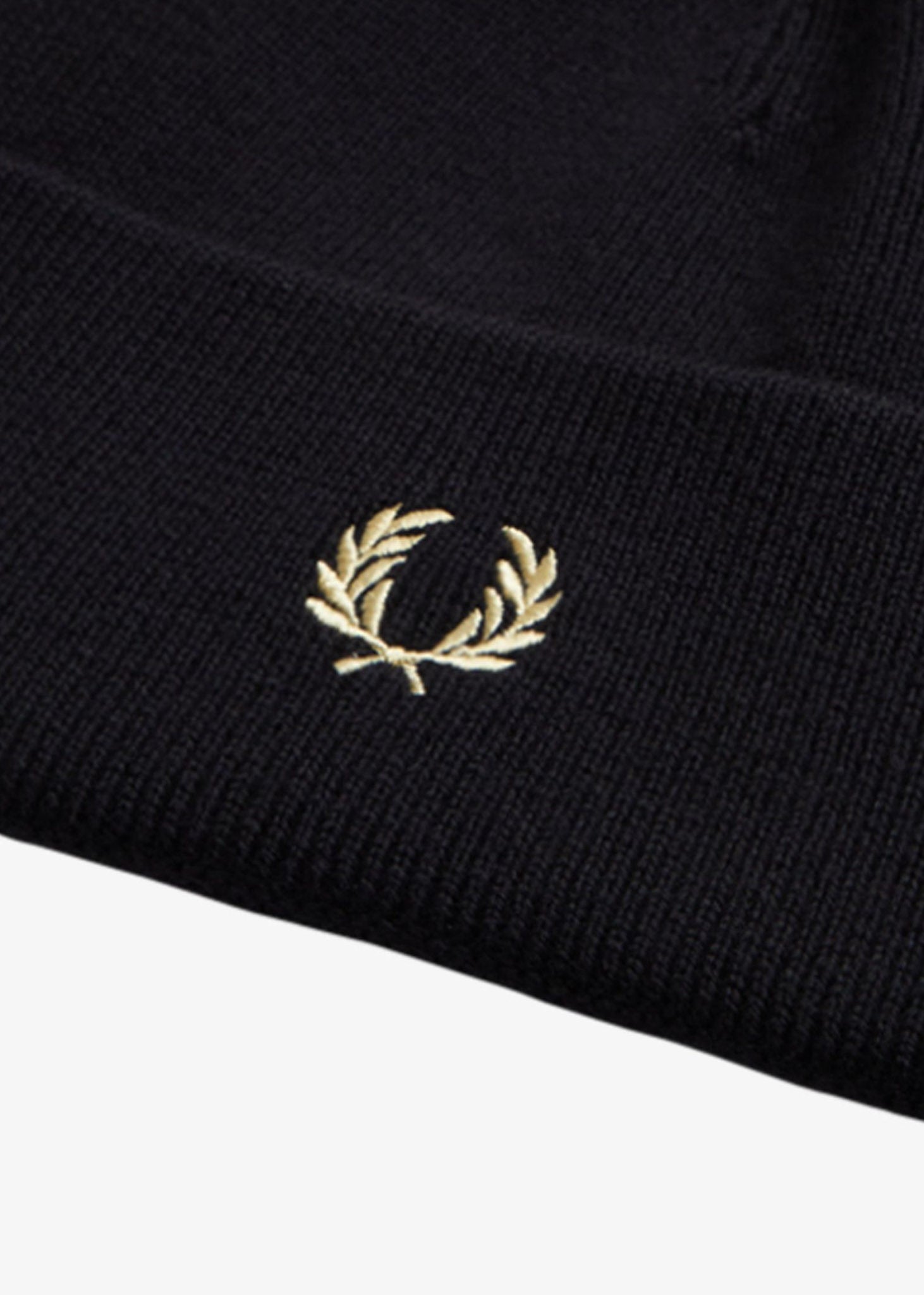 Fred Perry Mutsen  Classic beanie - black champagne 