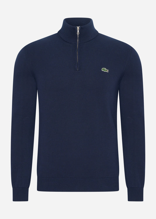 Lacoste Truien  A Zip sweater - navy blue 