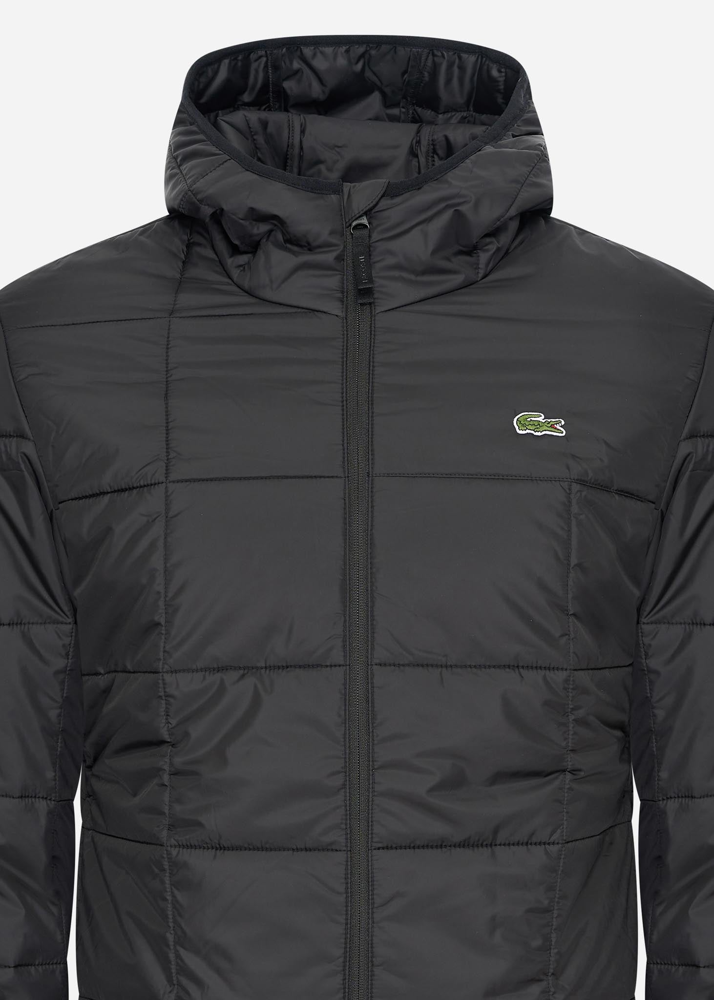 Lacoste sale coat black