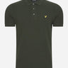 Lyle & Scott Polo's  Grid texture polo shirt - mountain moss