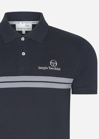 Sergio Tacchini Polo's  New supermac polo shirt - black quiet shade 