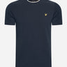 Lyle & Scott T-shirts  Tipped t-shirt - dark navy chalk 