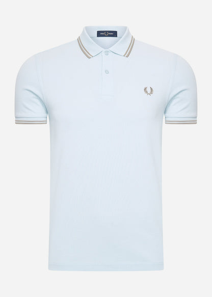 Fred Perry Polo's  Twin tipped fred perry shirt - lightice warmgrey 