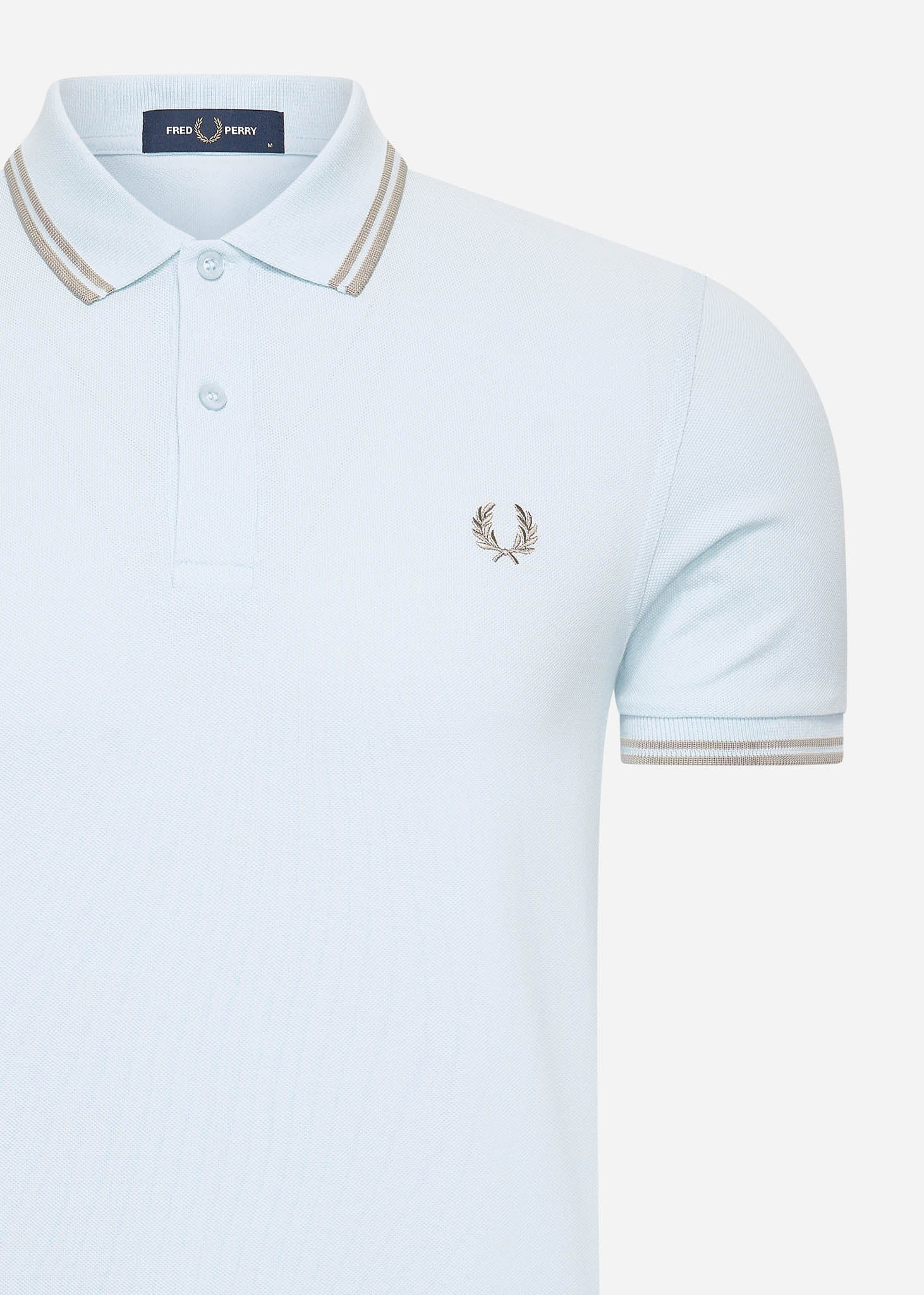 Fred Perry Polo's  Twin tipped fred perry shirt - lightice warmgrey 