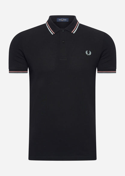 Fred Perry Polo's  Twin tipped fred perry shirt - black crlhet slvbl 