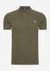 Fred Perry Polo's  Plain fred perry shirt - unigreen lghtice 