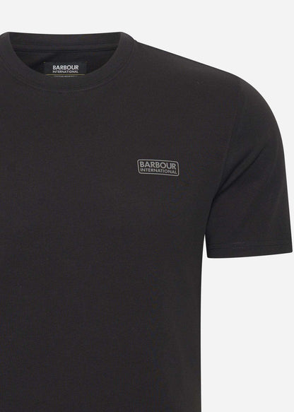 Barbour International T-shirts  Small logo tee - black pewter 