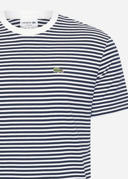 Lacoste T-shirts  Tee - white navy blue 