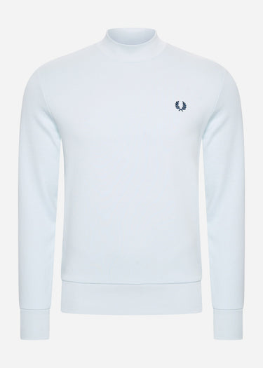 Fred Perry Truien  Laurel wreath graphic high nec - light ice 