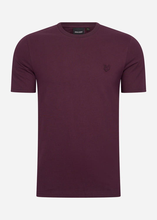 Lyle & Scott T-shirts  Tonal eagle t-shirt - burgundy 