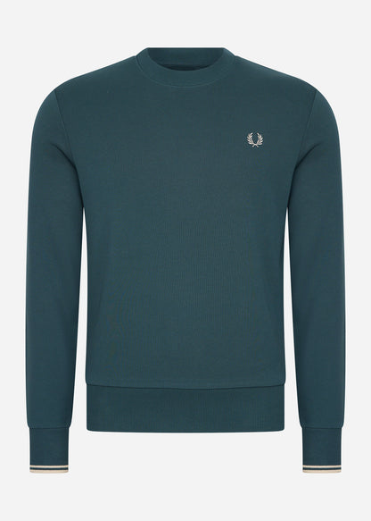 Fred Perry Truien  Crew neck sweatshirt - petrol blue 