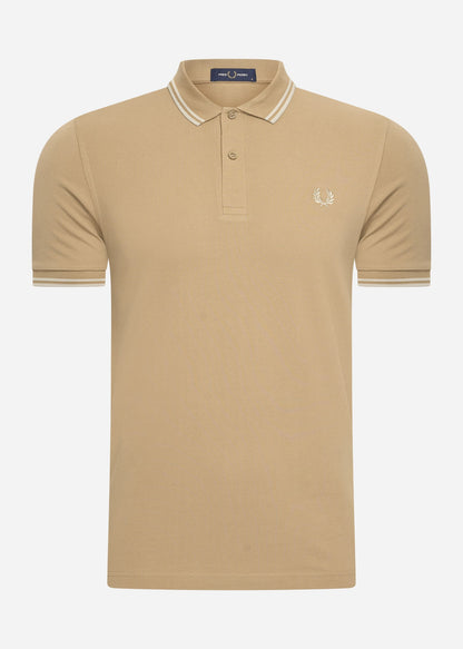 Fred Perry Polo's  Twin tipped fred perry shirt - warmstone oatml 