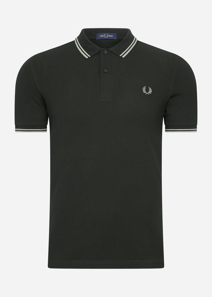 Fred Perry Polo's  Twin tipped fred perry shirt - night green seagrass 