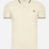 Fred Perry Polo's  Twin tipped fred perry shirt - oatmeal nut flake field green 