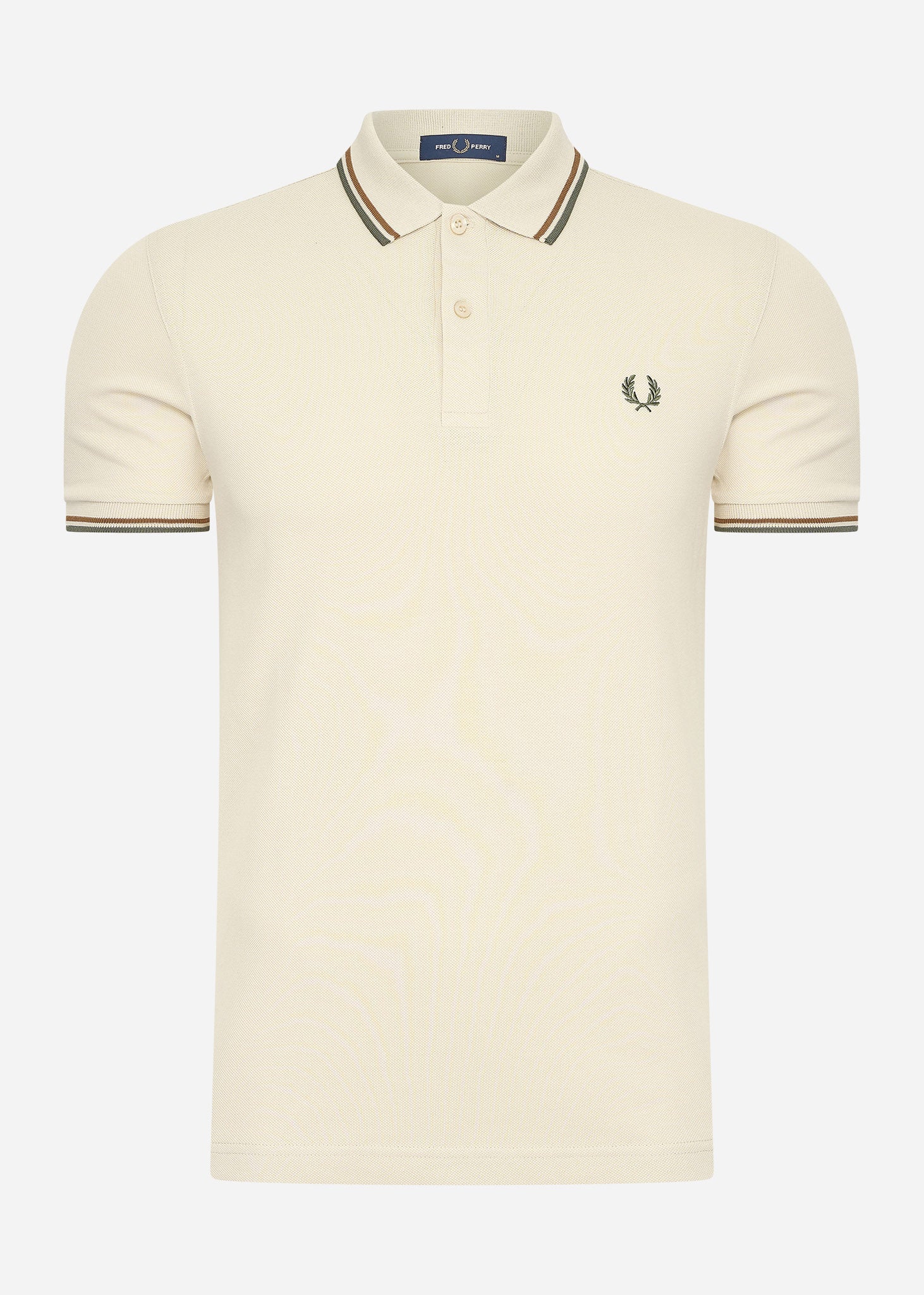 Fred Perry Polo's  Twin tipped fred perry shirt - oatmeal nut flake field green 