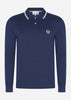 Sergio Tacchini Polo's  Sergio 020 ls polo shirt - maritime blue gardenia 