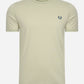 Fred Perry T-shirts  Ringer t-shirt - light oyster 