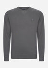 Lyle & Scott Truien  Tonal eagle crew neck sweatshirt - gunmetal 