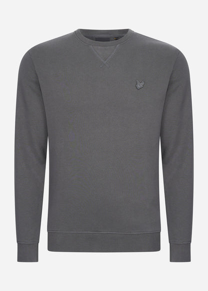 Lyle & Scott Truien  Tonal eagle crew neck sweatshirt - gunmetal 