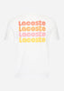 Lacoste T-shirts  Lacoste backprint tee - white 