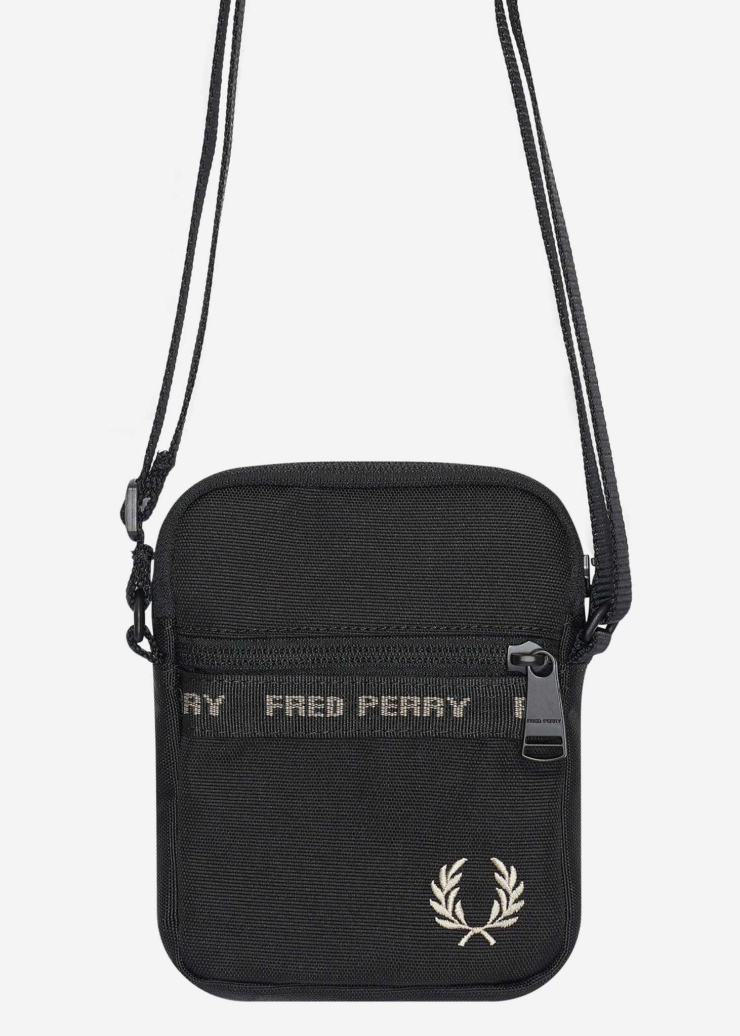 Fred Perry Tassen  Fp taped side bag - black warm grey 