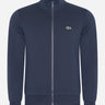 Lacoste Truien  Brushed fleece zip through sweater - Navy 