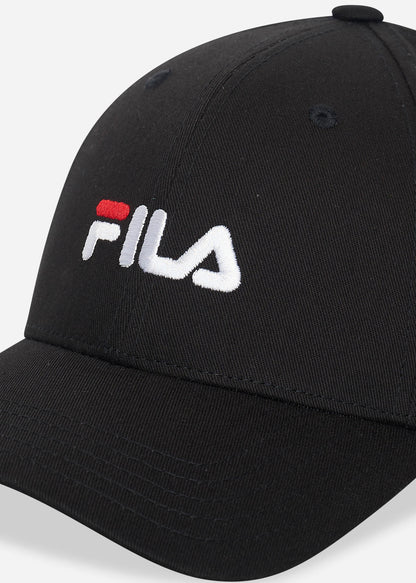 Fila Petten  Brasov 6 panel cap with linear logo strap back - black 