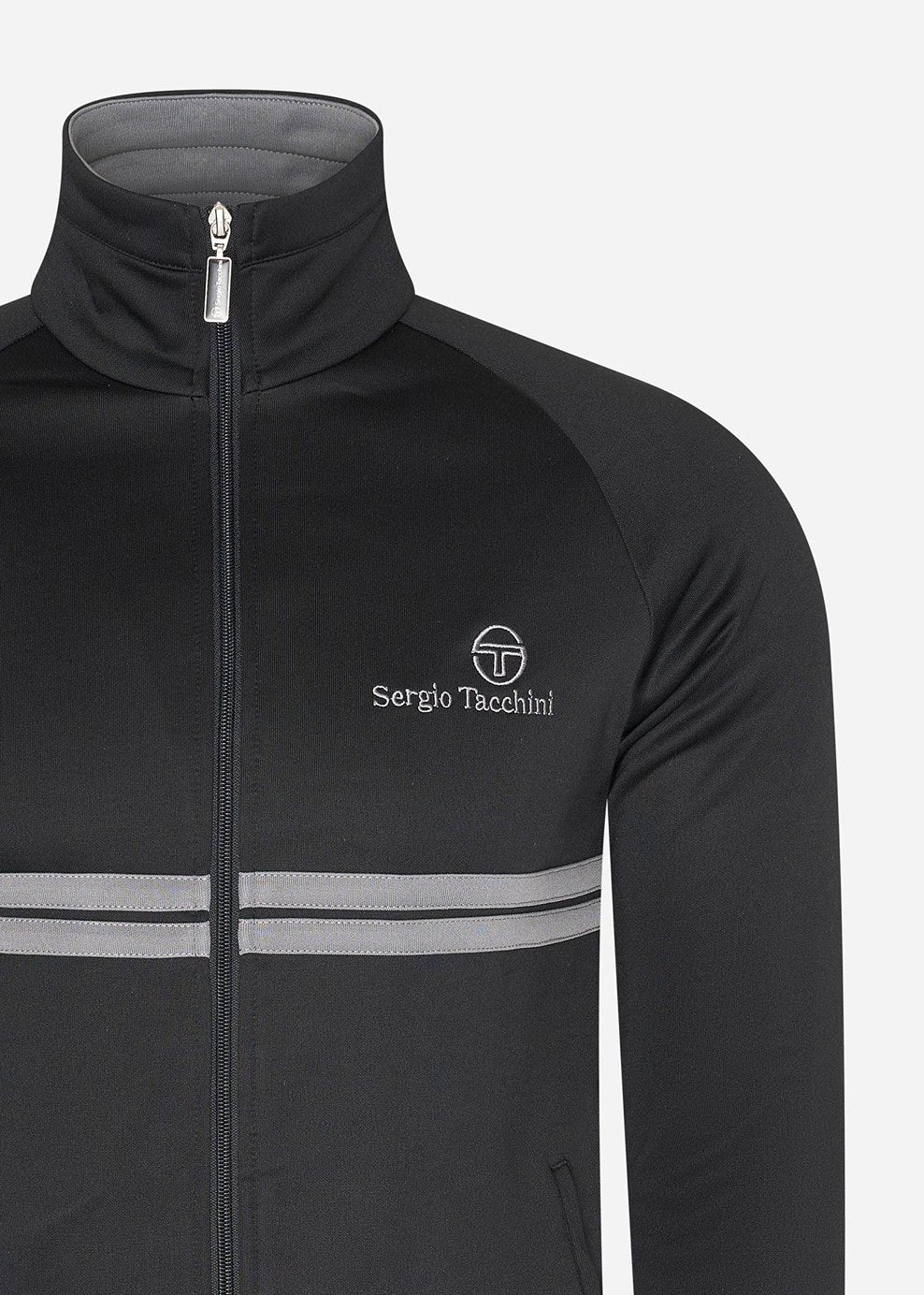 Sergio Tacchini Vesten  New dallas track top - black quiet shade 