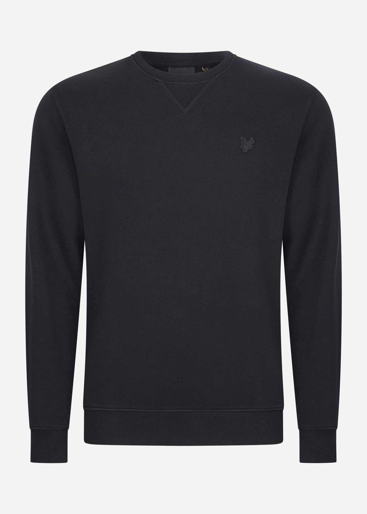 Lyle & Scott Truien  Tonal eagle crew neck sweatshirt - jet black 