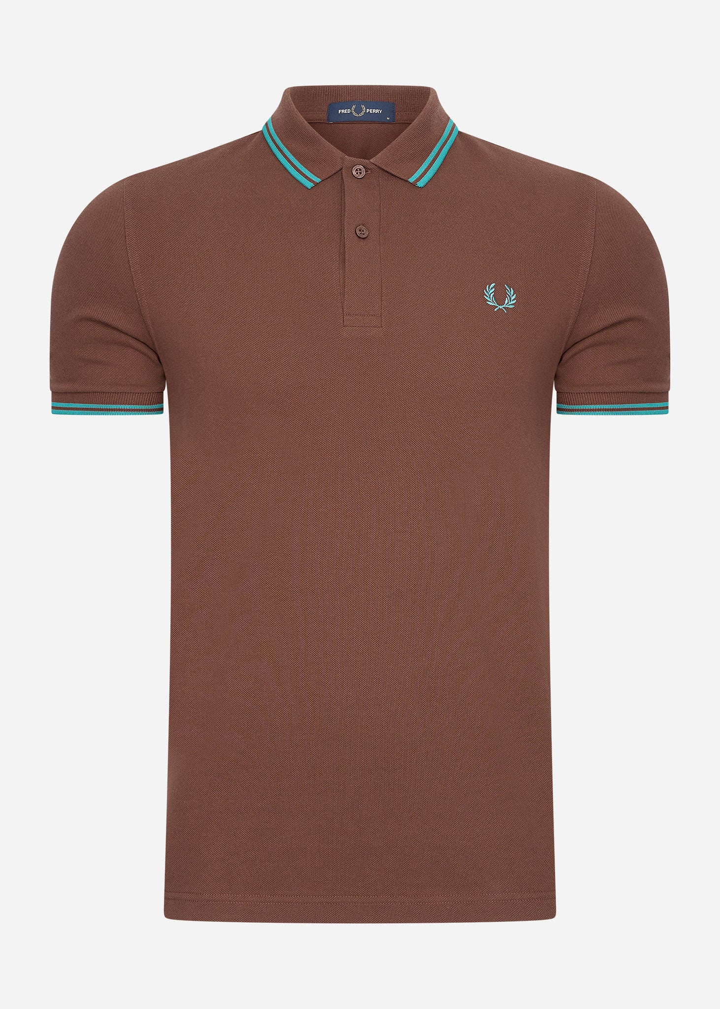 Fred Perry Polo's  Twin tipped fred perry shirt - whisky brown deep mint 