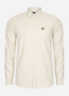 Lyle & Scott Overhemden  Plain flannel shirt - cove 