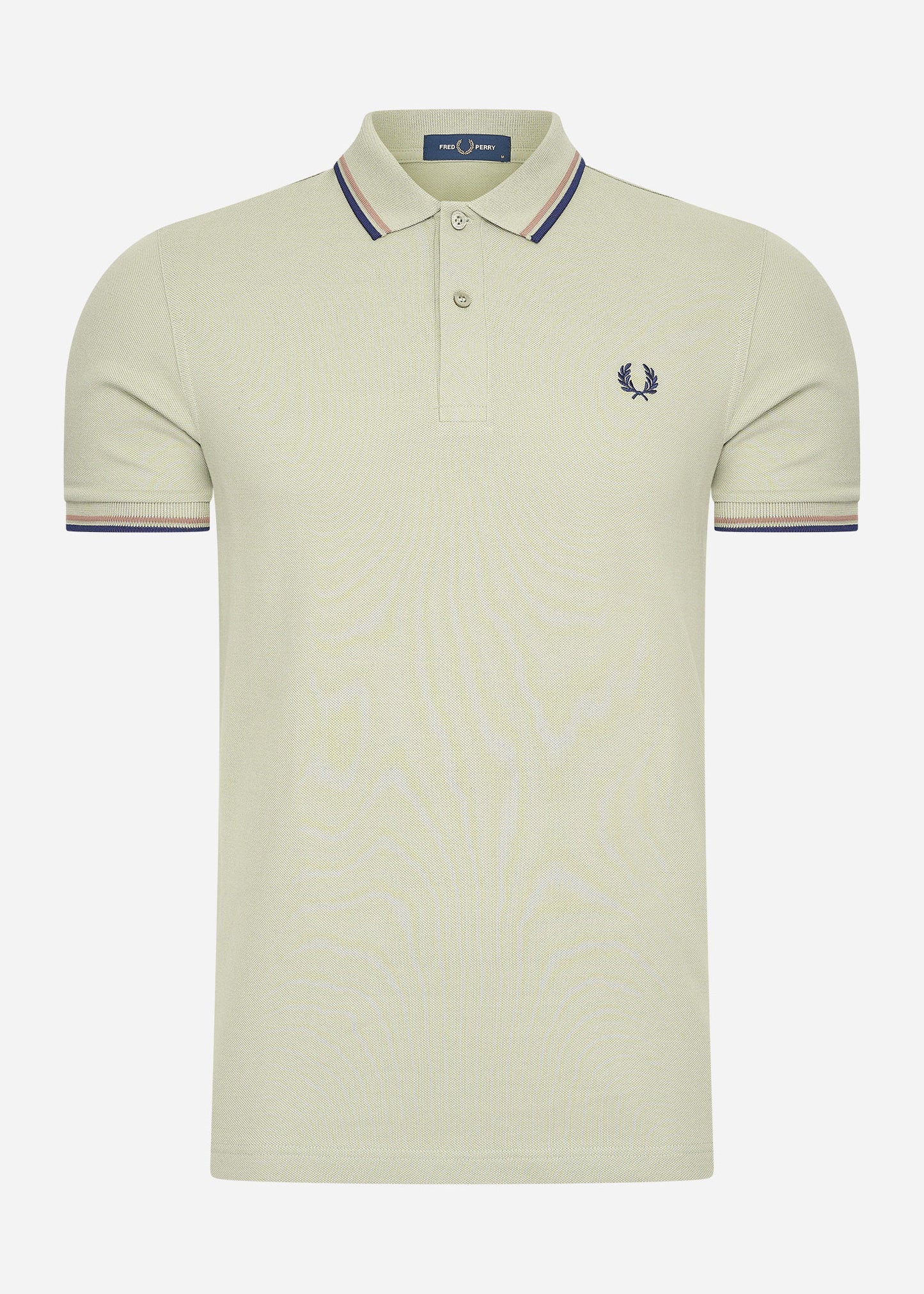 Fred Perry Polo's  Twin tipped fred perry shirt - seagrass light rust french navy 