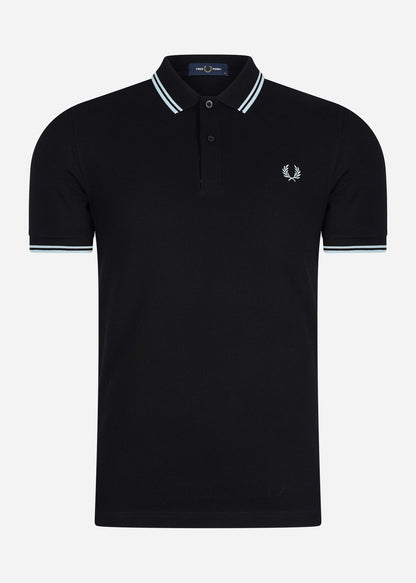 Fred Perry Polo's  Twin tipped fred perry shirt - black light ice 