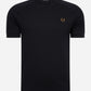 Fred Perry T-shirts  Chequerboard t-shirt - black 