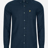 Lyle & Scott Overhemden  Plain flannel shirt - dark navy 