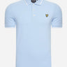 Lyle & Scott Polo's  Tipped polo shirt - light blue white 
