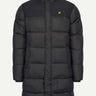 Lyle & Scott Jassen  Longline wadded puffer - jet black 