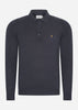 Farah Truien  Sweater hamlet knit ls polo - true navy 