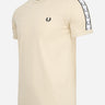 Fred Perry T-shirts  Taped ringer t-shirt - oatmeal 