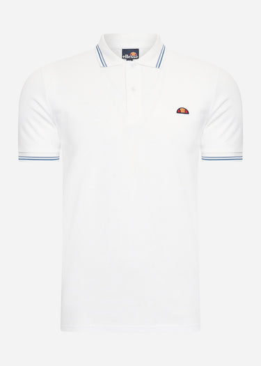 Ellesse Polo's  Rooks polo - white light blue dark blue 