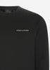 Lyle & Scott Truien  Embroidered crew neck sweatshirt - jet black white 