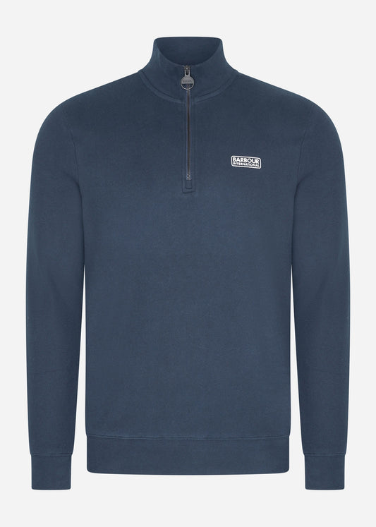 Barbour International Truien  Essential half zip sweat - international navy 