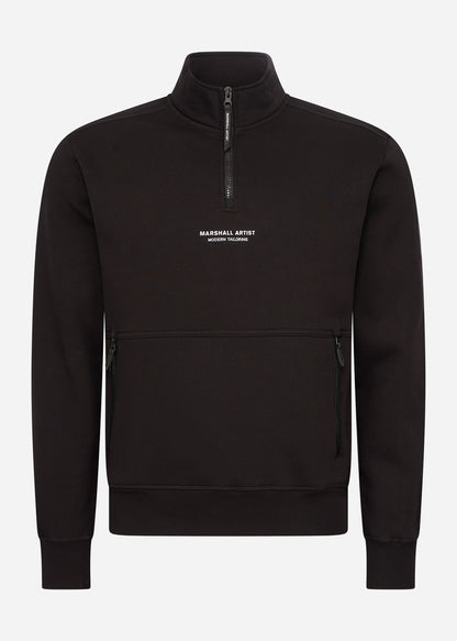 Marshall Artist Truien  Siren 1/4 zip - black 