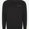 Lyle & Scott Truien  Embroidered crew neck sweatshirt - jet black white 
