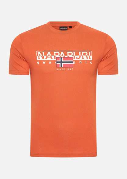 Napapijri T-shirts  Aylmer t-shirt - orange burnt 