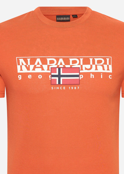 Napapijri T-shirts  Aylmer t-shirt - orange burnt 